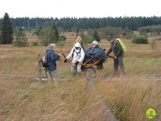 randonnée sportive avec joëlettes, Ovifat, 2012